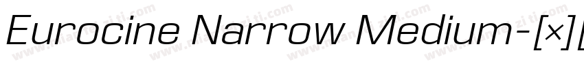 Eurocine Narrow Medium字体转换